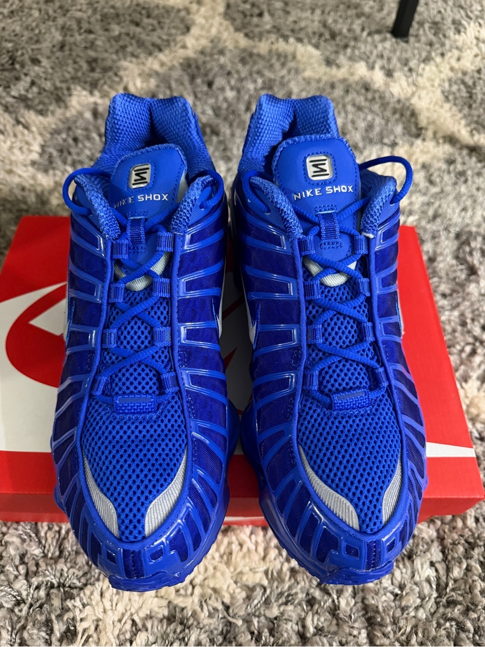 Nike Men’s Shox Running Shoes - Royal Blue with Silver Details